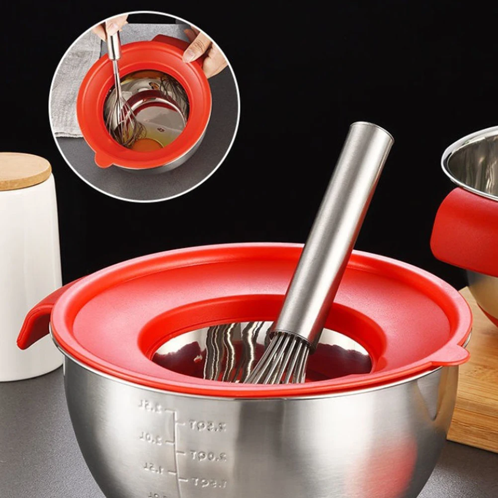 

Splash Proof Cover Egg Bowl Whisk Guard Reusable Kitchen Tool Baking Pan Lid Anti Splatter Plastic Easy Clean Storage Practical