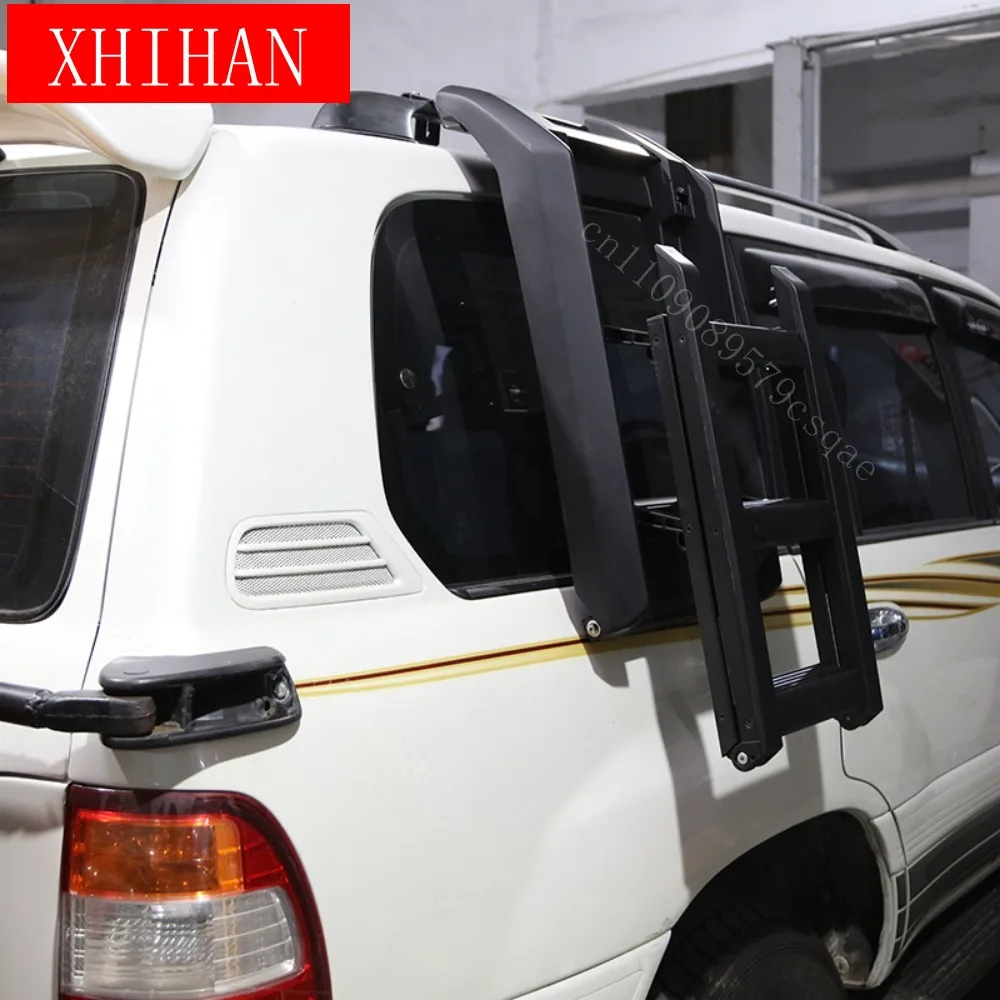 Car Ladder Roof Racks Foldable for Toyota 1998-2006 Land Cruiser LC100 Side Climbing Ladders Aluminum Alloy