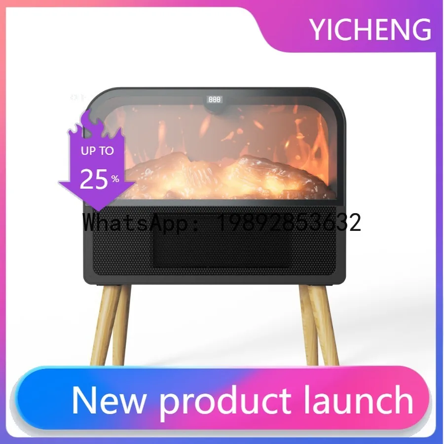 

Zz simulated flame ptc ceramic heater - creative home heater, electric fireplace, small energy-saving electric heater