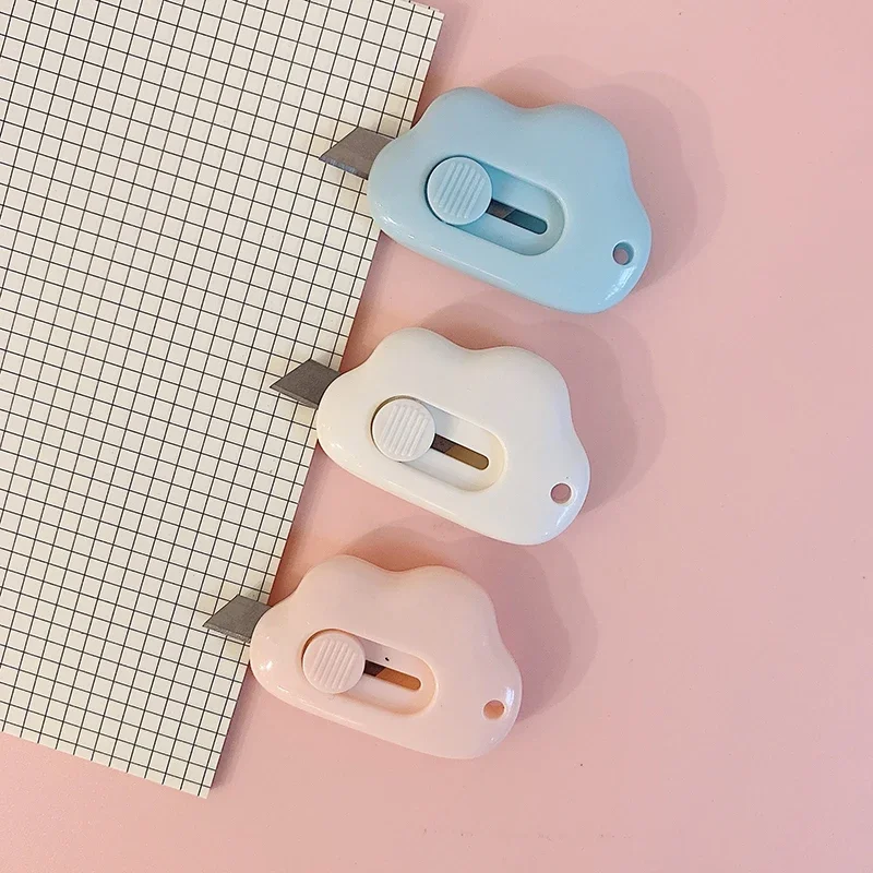 Candy Color Mini Utility Knife Kawaii Paper Cutter Portable Pocket Knife Sharp Blade Envelopes Opener Cute Korean Stationery