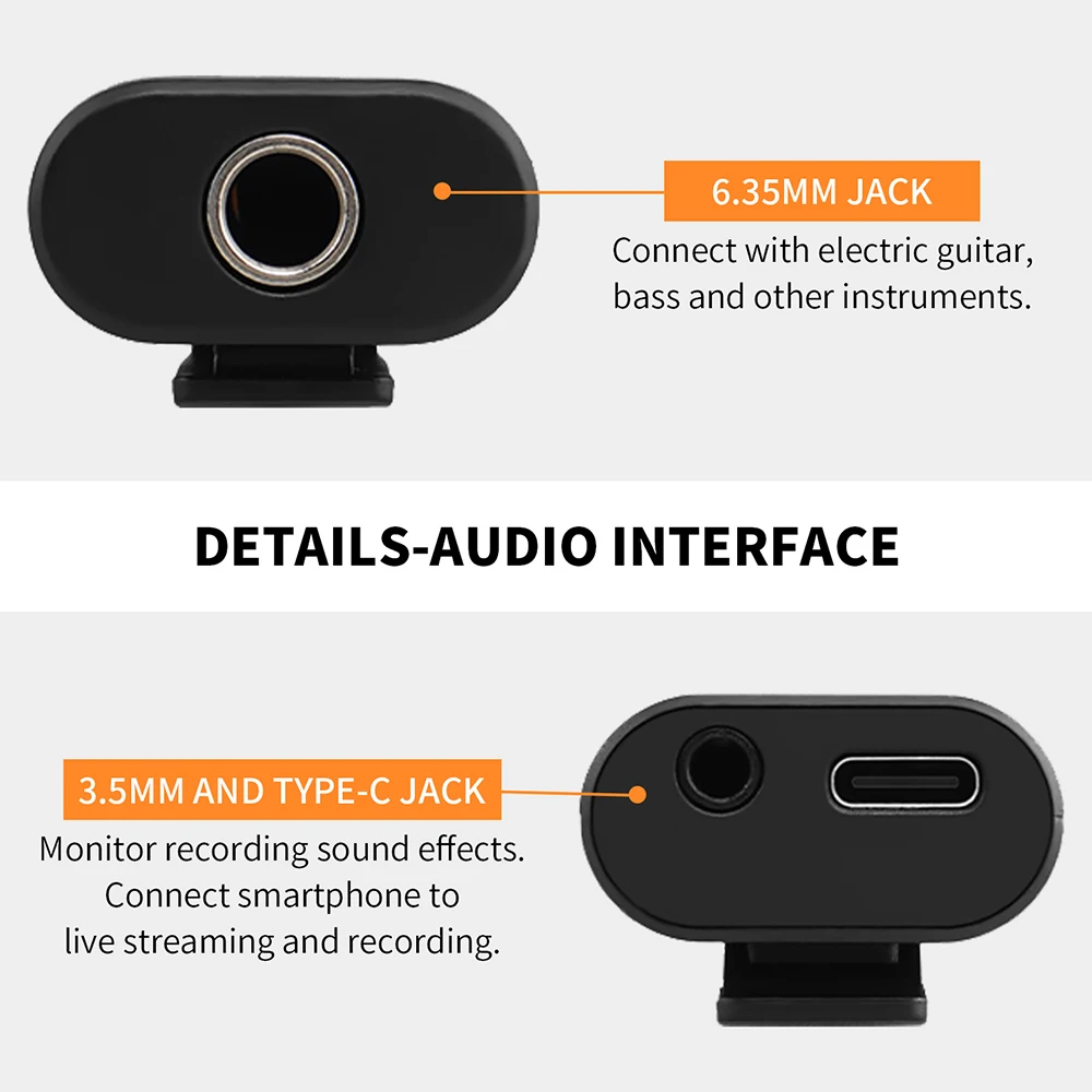 JOYO MOMIX CAB Portable Pocket USB Sound Card Guitar Headphone Recording Live Streaming Plug and Play Mini Audio Mixer