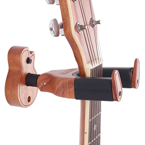 Imagen 1 del producto Colgador de montaje en pared para guitarra, gancho para guitarra, bloqueo automático, colgador de pared para guitarra con collar de selección de guitarra, 1 ud.