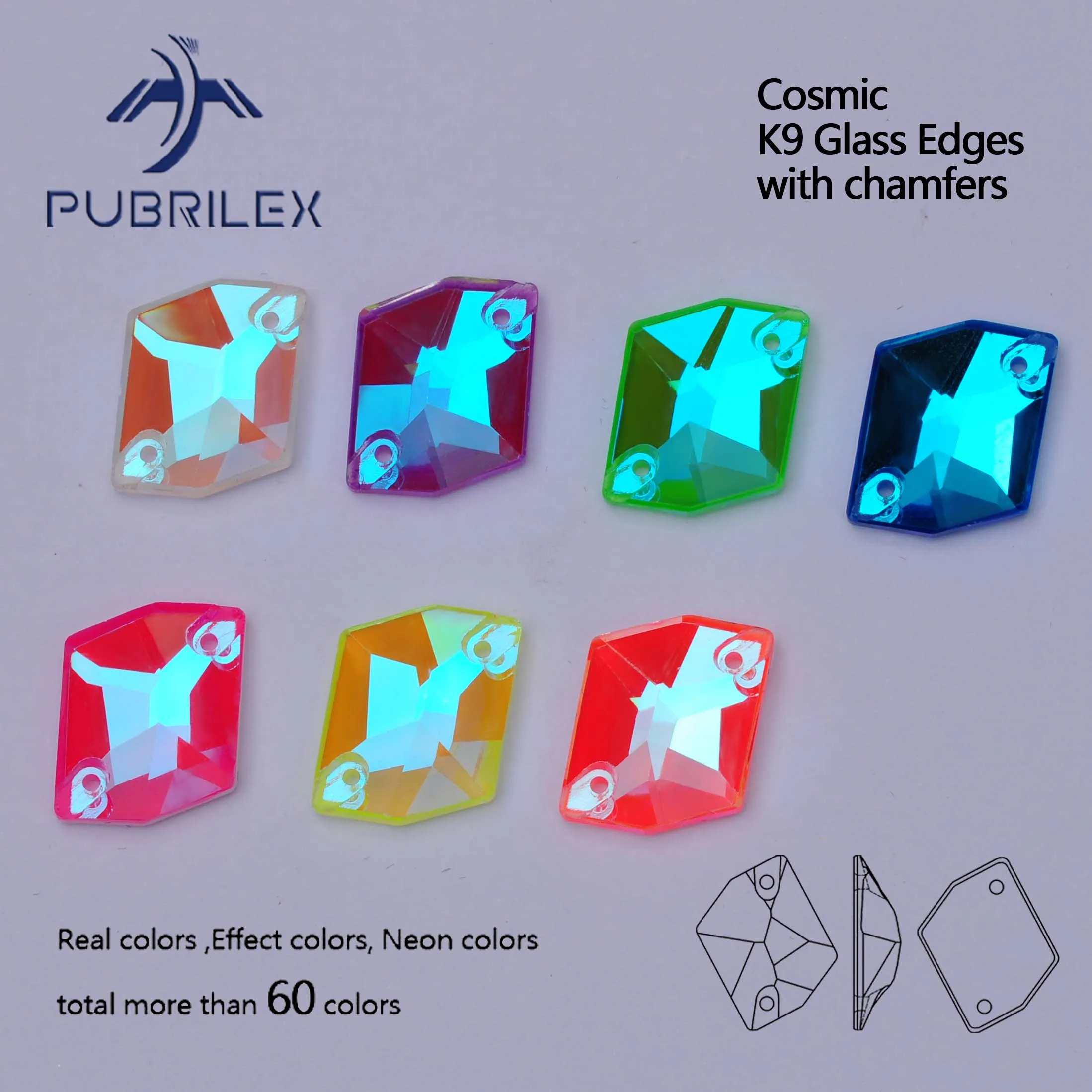 

PUBRILEX космический кристалл, пришивные стразы, неоновое стекло, стразы с фасками, поделки своими руками, швейные камни для одежды, сумок