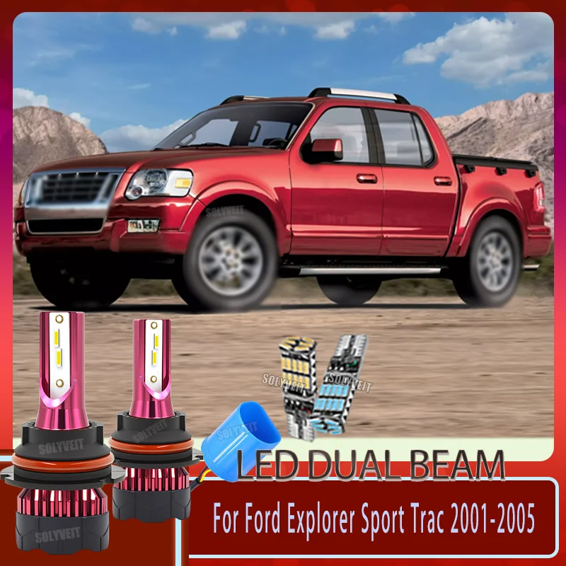 

The Right Choice for Who Drive at Night LED 9007/HB5 Dual High Low Beam For Ford Explorer Sport Trac 2001 2002 2003 2004 2005