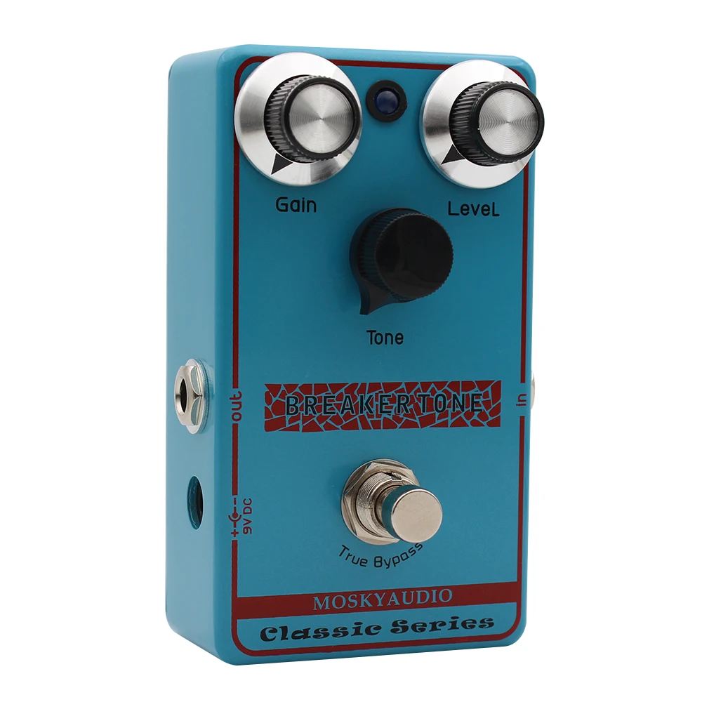 Mosky Breaker Tone Low-gain Breaker Drive Guitar Effect Pedal Distortion Overdrive True Bypass Classic Electric Guitar Accessory