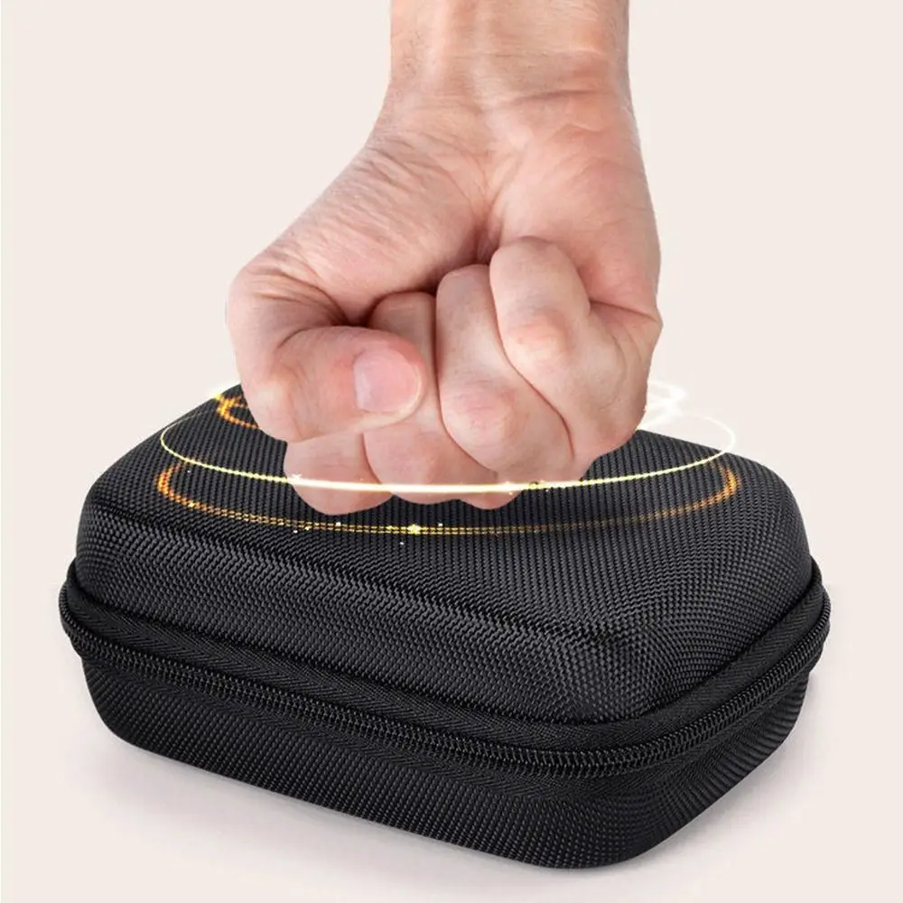 Portable Blood Glucose Meter Case Dividers Hard Shell Glucose Meter Supplies Organizer with Wrist Strap Waterproof