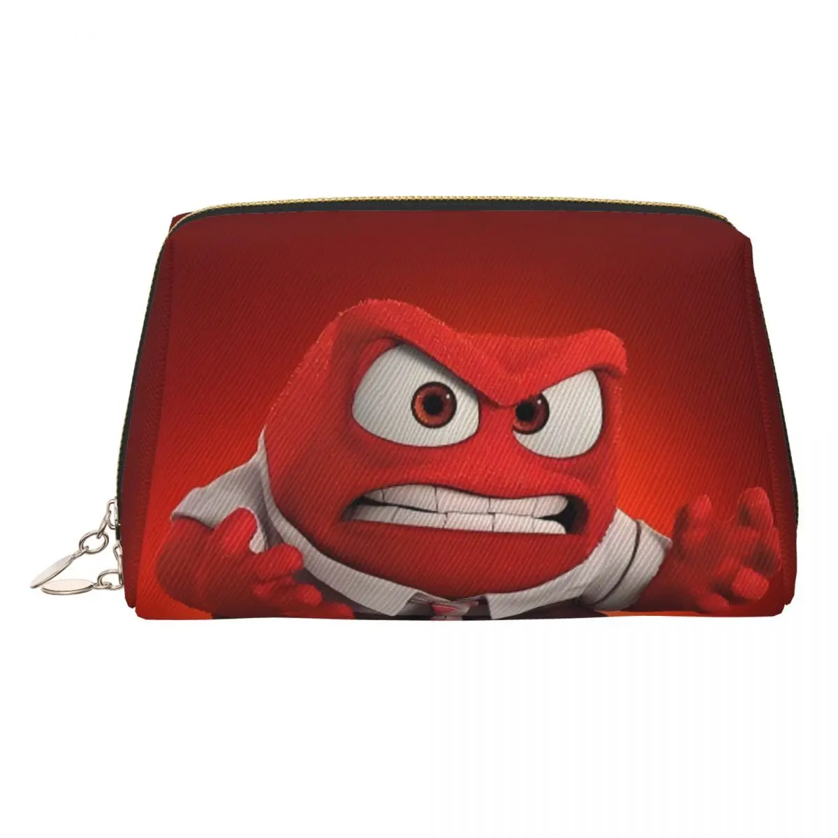 

Custom Travel Inside Out Anger Toiletry Bag Cute Classical Cosmetic Makeup Organizer for Women Beauty Storage Dopp Kit Case