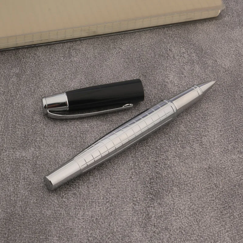 High quality Silver accessories metal white chess board Rollerball Pen ink pens ballpoint pen Office Supplies
