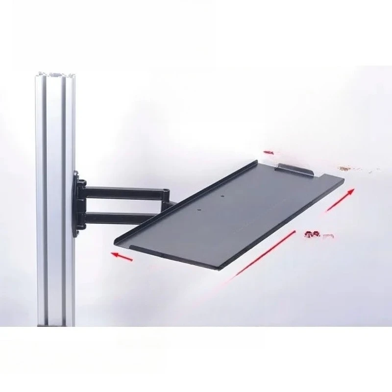 

Алюминиевый лоток для клавиатуры и мыши, поворотный держатель, настенная подставка для клавиатуры, кронштейн для symulatora гоночных игр MOD