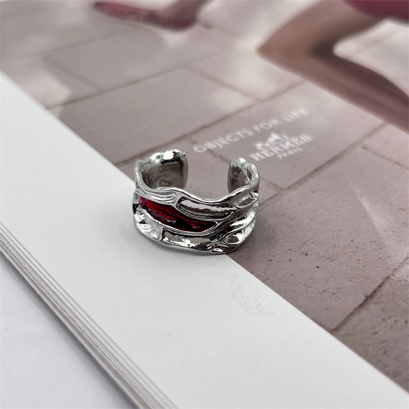 TV Series Love Game in Eastern Fantasy Esther Ling Miaomiao Cosplay Ring Unisex Opening Adjustable Irregular Jewelry Accessories