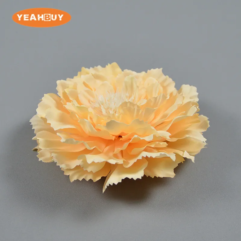 2 sztuk 12CM 10COLORS piwonia ze sztucznego jedwabiu kwiat głowy dla DIY ściana ślubna Arch tło artykuły do dekoracji na imprezę wystrój domu — zdjęcie 3