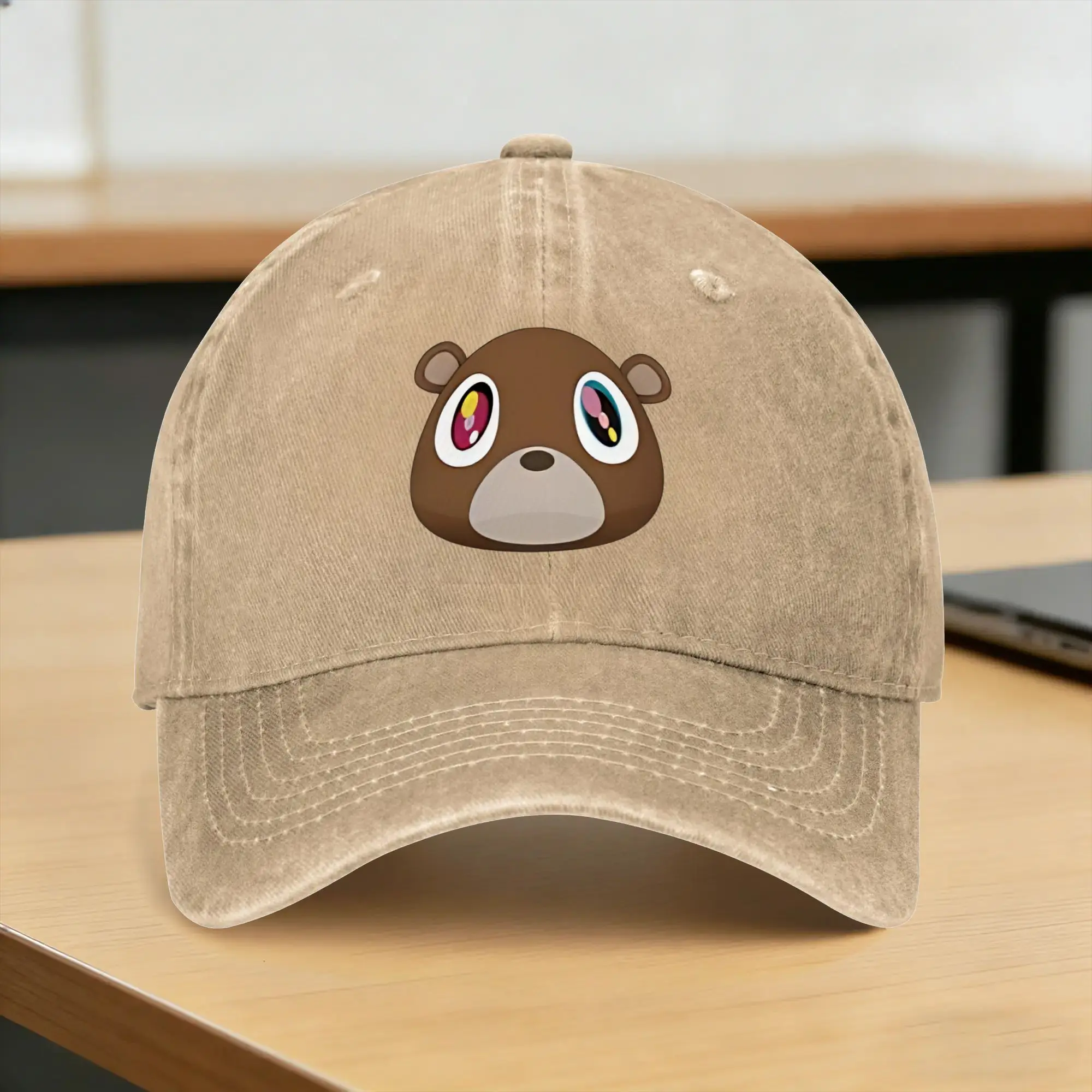 graduation bear Kanye West Casual Baseball Cap  Hunting Camping Hip Hop Hats Summer Sunscreen Men Women Classic Baseball Caps