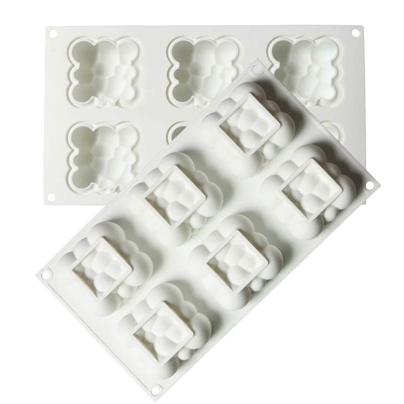 1pc Wolken blase Form Dessert Schokoladen form Kuchen Mousse Backformen Tablett Gelee Pudding Formen