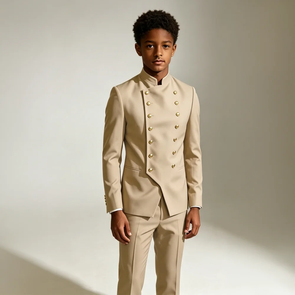 indian-style-boys'-2-piece-suit-gold-button-jacket-trousers-–-custom-made-wedding-tuxedo-for-kids