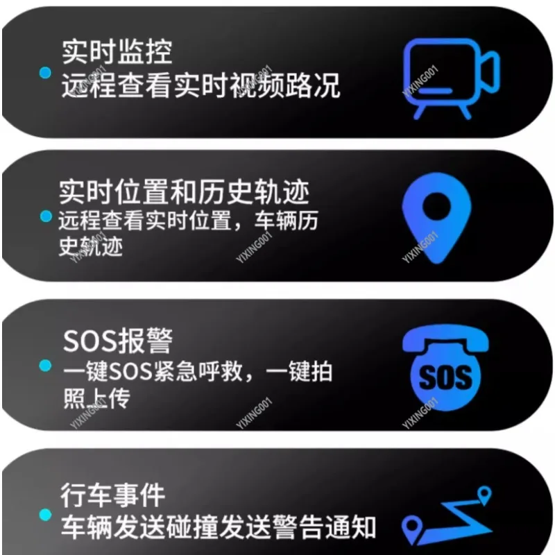 4G Ride-Hailing Dash Cam - Fatigue Driving Reminder, Remote Monitor & GPS Dual Lens Car DVR Recorder