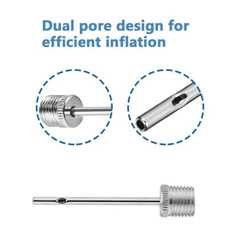 30 Buah Jarum Pompa Udara Tahan Karat Jarum Pompa Bola Jarum Inflasi Udara untuk Meledakkan Sepak Bola, Bola Basket