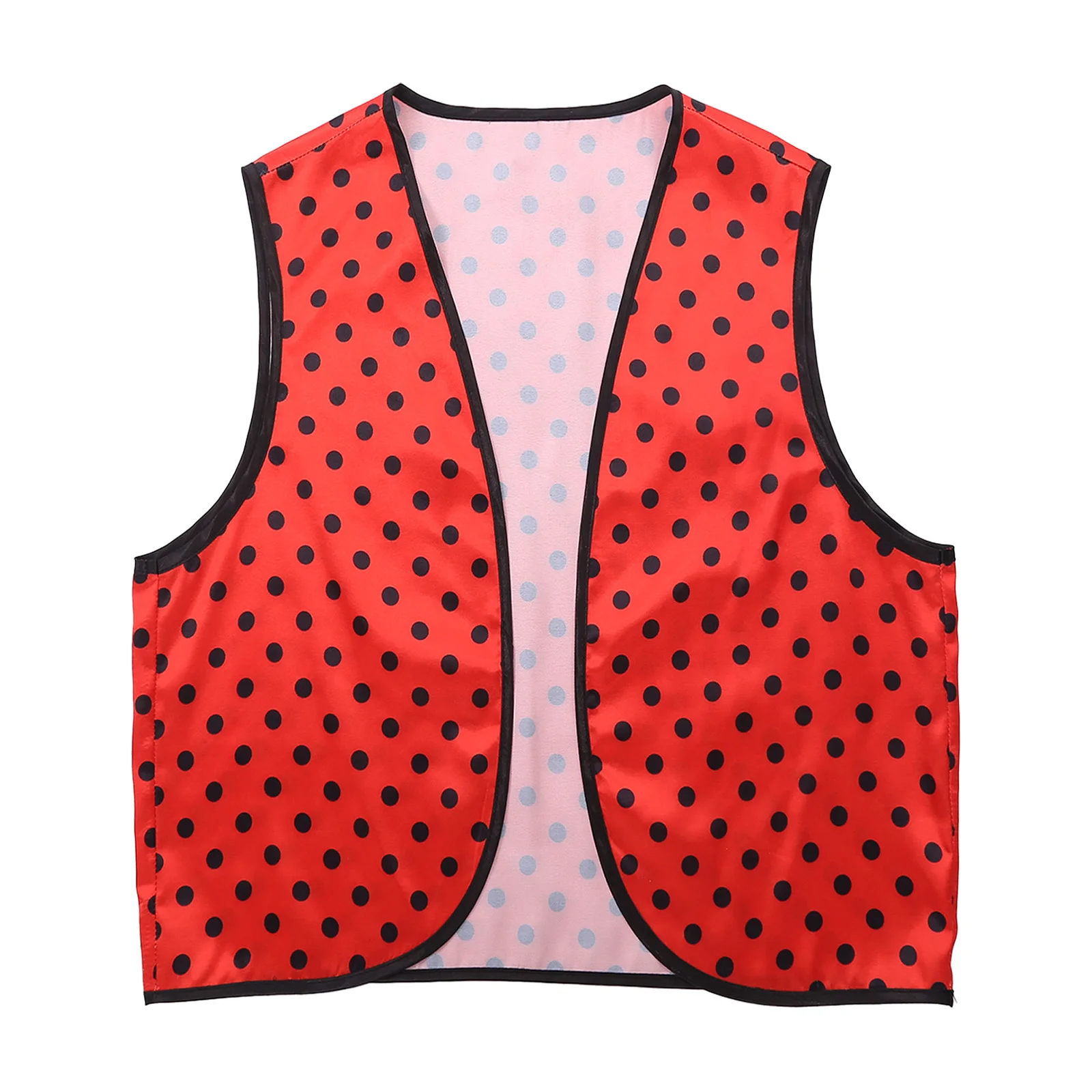 

Women Halloween Party Club Funny Clown Circus Role Play Dress-up Vest Polka Dot Tank Top Cardigan for Cosplay Party Raves