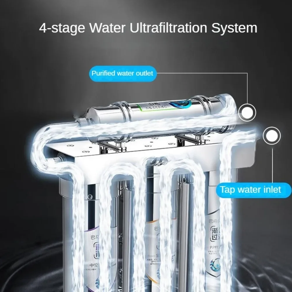 

5-Stage Ultrafiltration Stainless Steel Water Filter for Sink Mineral Water Purifier Reduces PFAS PFOA/PFOS Chlorine