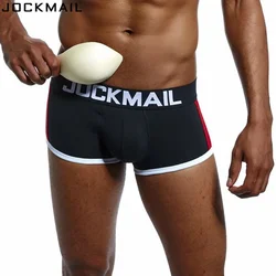 JOCKMAIL brand mens underwear boxers bulge enhancing push up cup underwear men shorts trunk Enlarge Mens panties underpants