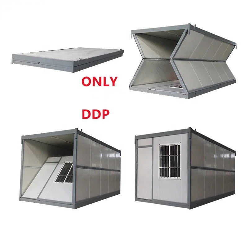 20ft 40ft waterproof sandwich panel Prefab modular container tiny house app control foldable Container House