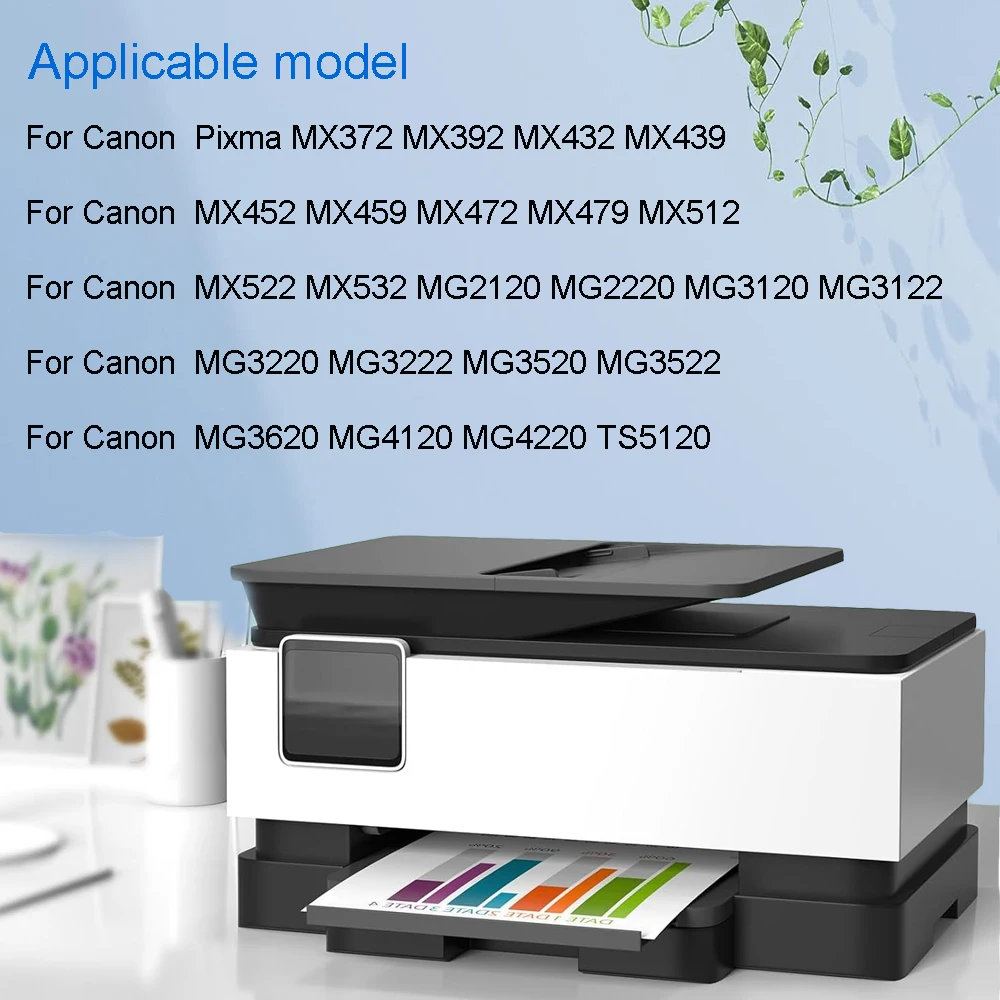 Refillable Ink Cartridges PG440 CL441 XL Compatible for Canon Pixma MX438 MX378 MX394 MG2180 MX518 MG2240 MG3180 Printers pg440