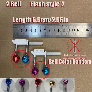 Elektronik balıkçı ışığı, Çubuklar, Bells, LED, Hata Alarmları, Piller dahil değildir, Cr425, set başına 2 adet aküde 8 büyük satış, elgin-no. 2