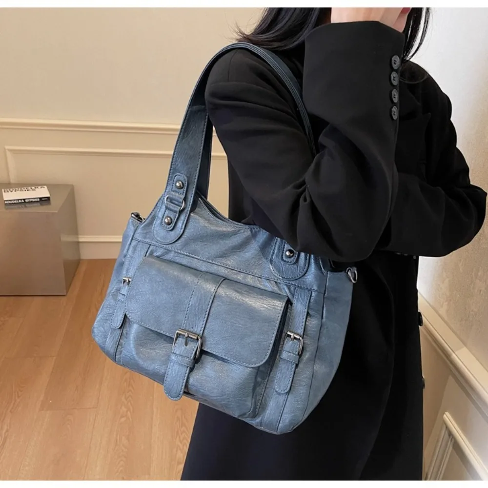 

Gifts Soft Leather Women's Handbags Portable Storage Bag Office Worker Messenger Bags Large Capacity Shoulder Bags