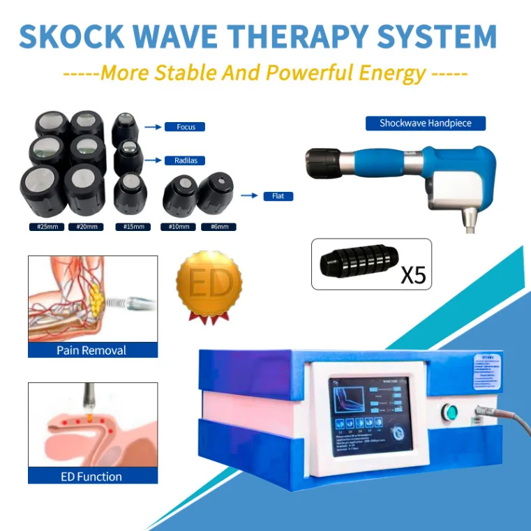 2023 Updated Version Physical Pain Therapy System Shock Wave Beauty Machines For Relief Reliever With 2000000 Shots Machine