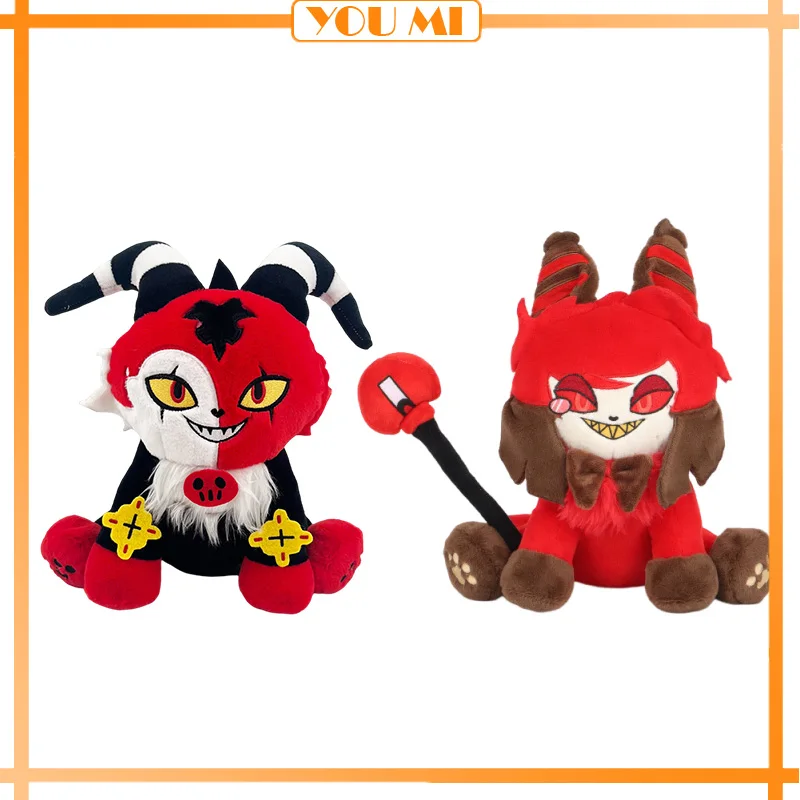 25CM Hazbin Hotel Plush Charlie Meow Plushie Meow Alastor Kawaii Anime Cartoon Stuffed Soft Decoration Doll Kids Gift