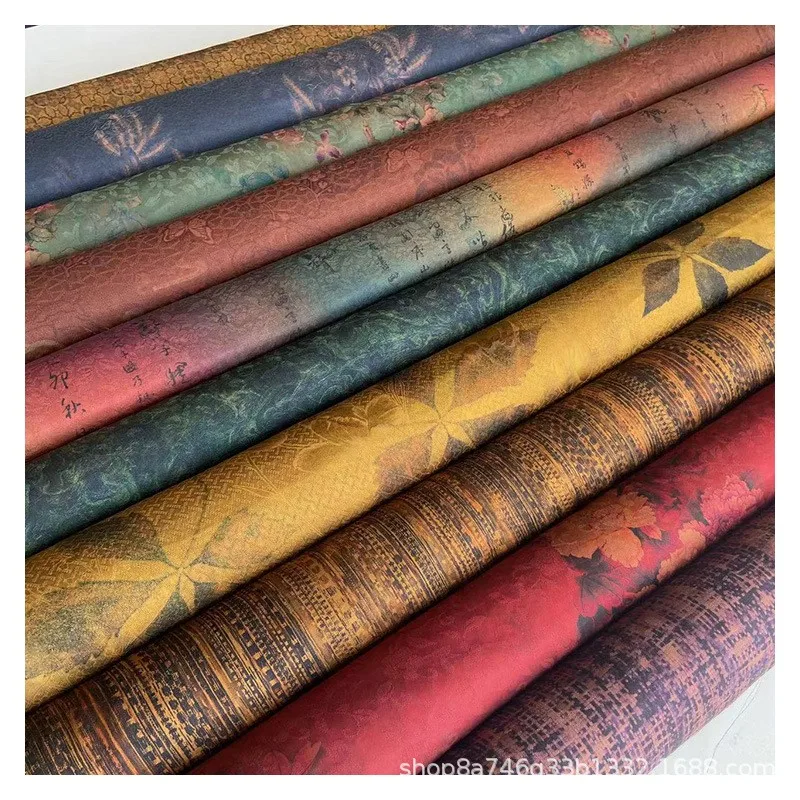 Top de vestido cheongsam chinês de rami com tecido de seda yunsha perfumado com flores