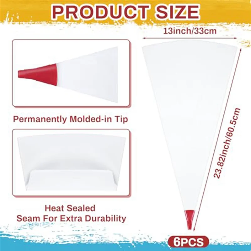 ABRN-10 Stuks Tegelvoegen Metselwerk Mortelzak Met Gegoten Tip Scheur Lekbestendig Zware Vinyl Piping Cementzak