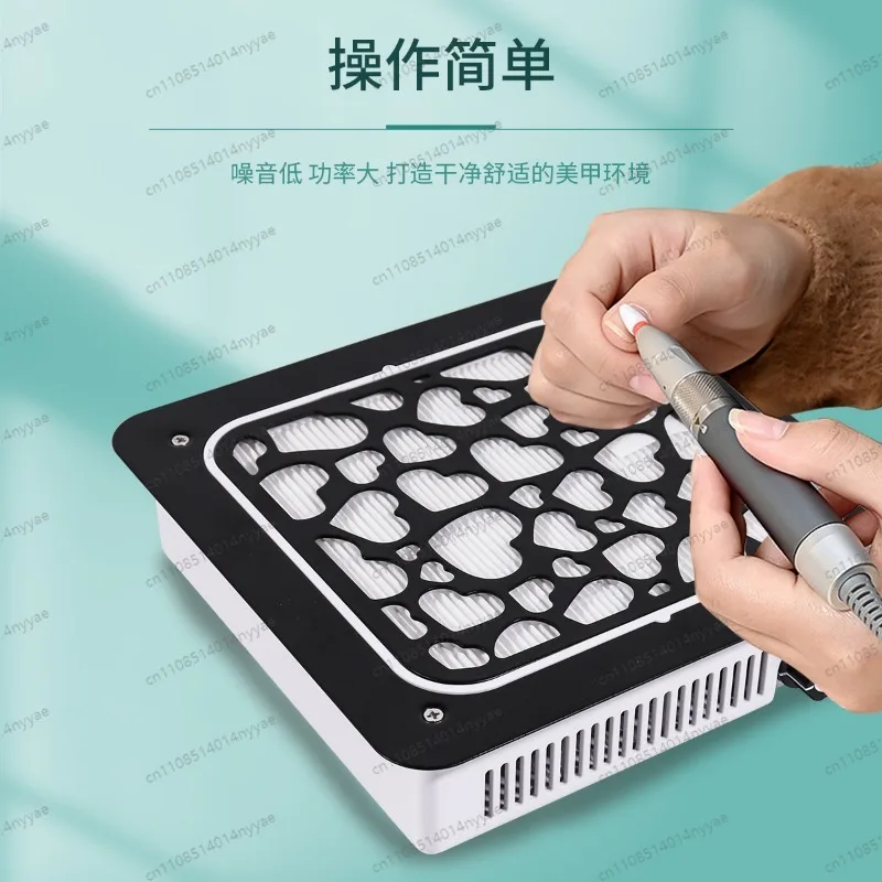 All-in-One Desktop Dust Solution for Nails | 4500RPM Adjustable Vacuum, Quiet & Powerful with Washable Filter, Easy Clean