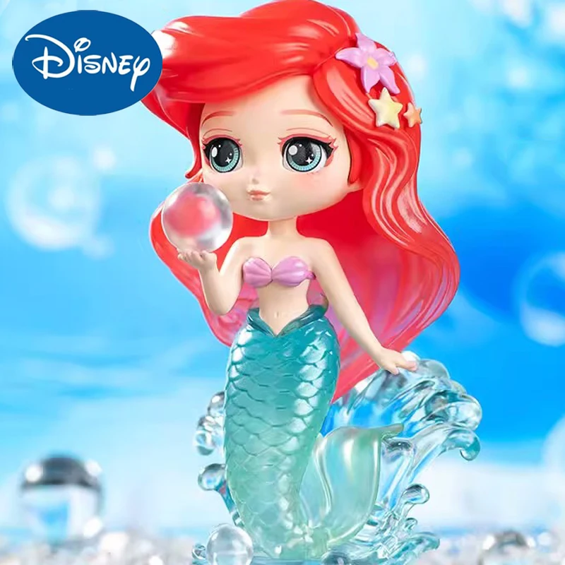 

Genuine Disney Princess Figure Snow White Little Mermaid Ariel Rapunzel Figurine Kawaii Discoloration Model Statue Kids Gift Toy