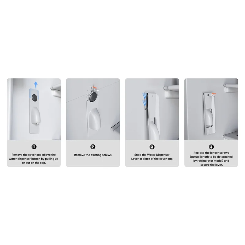 A68M-Refrigerator Interior Water Dispensers, [One-Handed Portable Operation] Replacement Handed Water Dispensing Lever