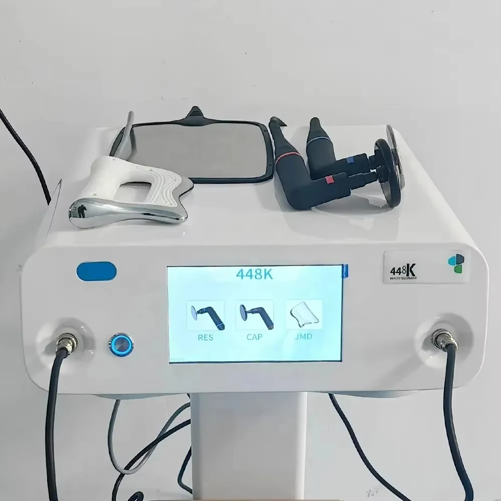 

448Khz Tecar CET RET JDM Pain Relief Physical Therapy Machine Diatermia Body Shaping Fat Reduction Skin Tightening Machine