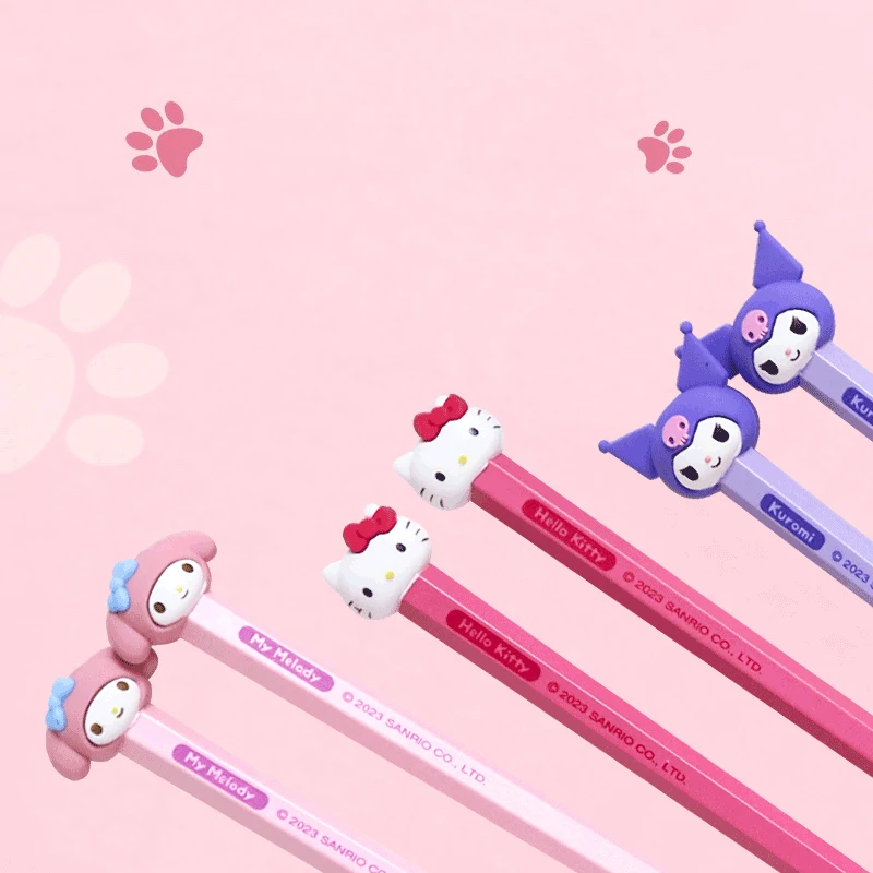 Sanrio Kawaii My Melody Chopsticks Hello Kitty Kuromi Anime Cartoon Creative Children Students Mini Doll Cute Portable Tableware