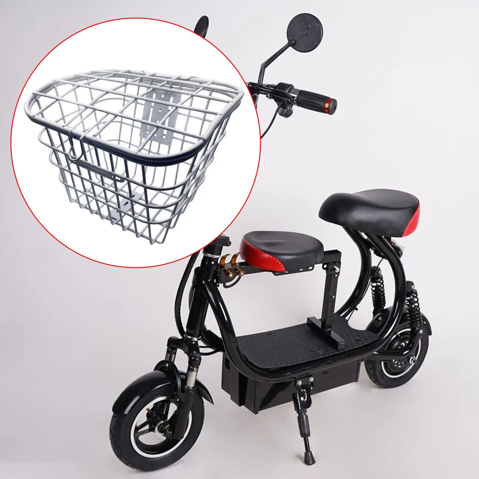 Electric Bike Basket Women Men Bicycle Basket for Outdoor Riding Shopping