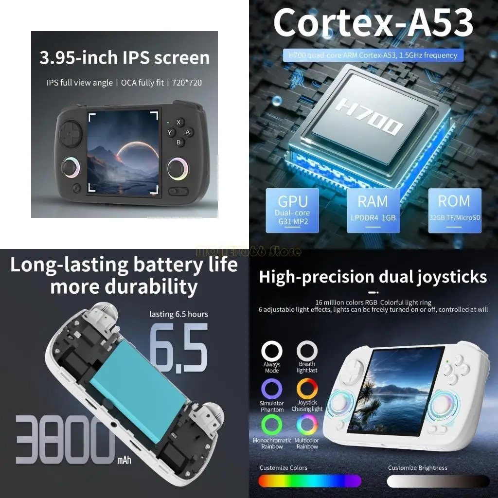 F62C وحدات تحكم ألعاب الوسائط المتعددة المحمولة قابلة للتوسيع سعة تخزين 512 جيجابايت ABS هدية نظام الألعاب #1