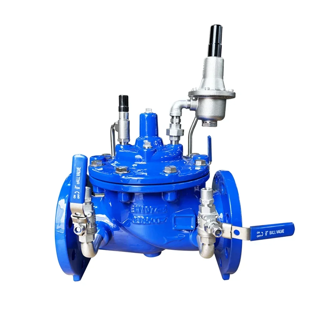 Pilot Operated Water Pressure Reducing Valve, Custom Controlled Pressure Regulator for Water Pipeline