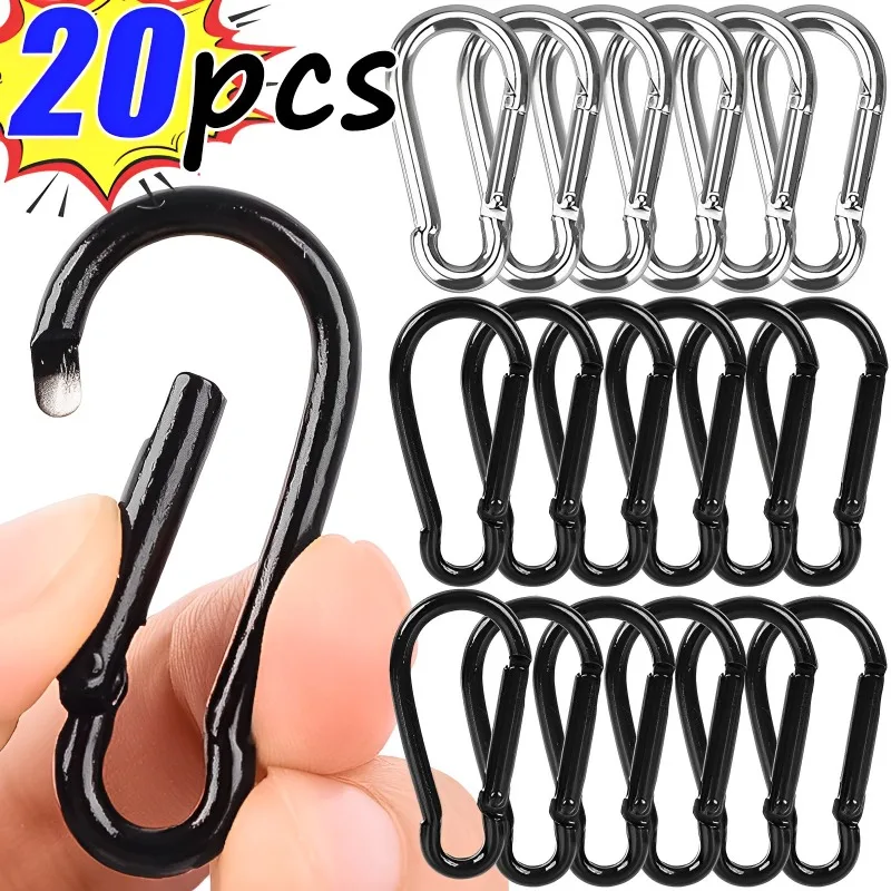 Aluminum Carabiner Clips Snap Clip Lock Buckle Hook Camping Outdoor Camping Fishing Tool Buckle Lock Keychain Bottle Daily Use