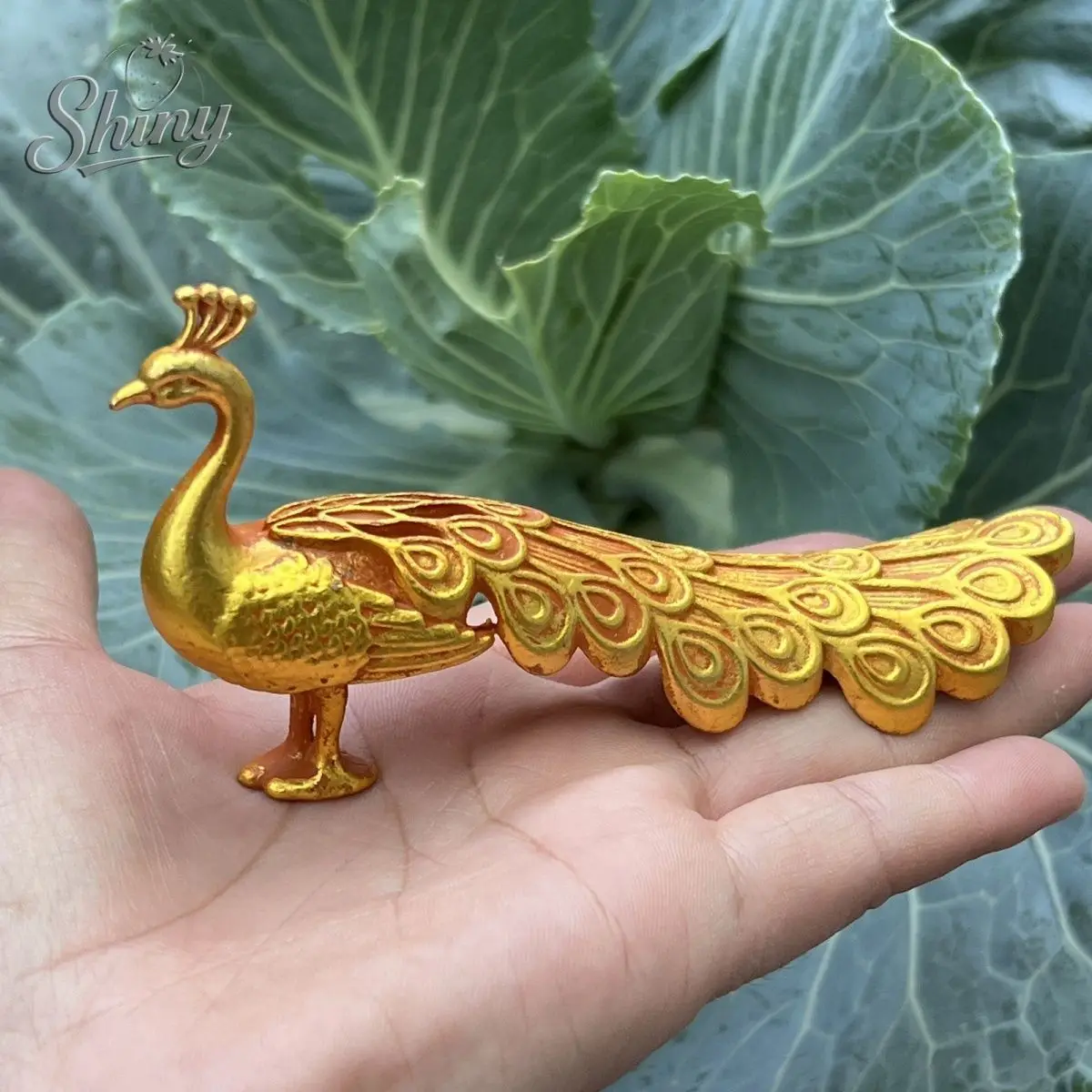 

Antique Peacock Statues Chinese Fengshui Desktop Decoration Sculptures Vintage Home Decor Ornament