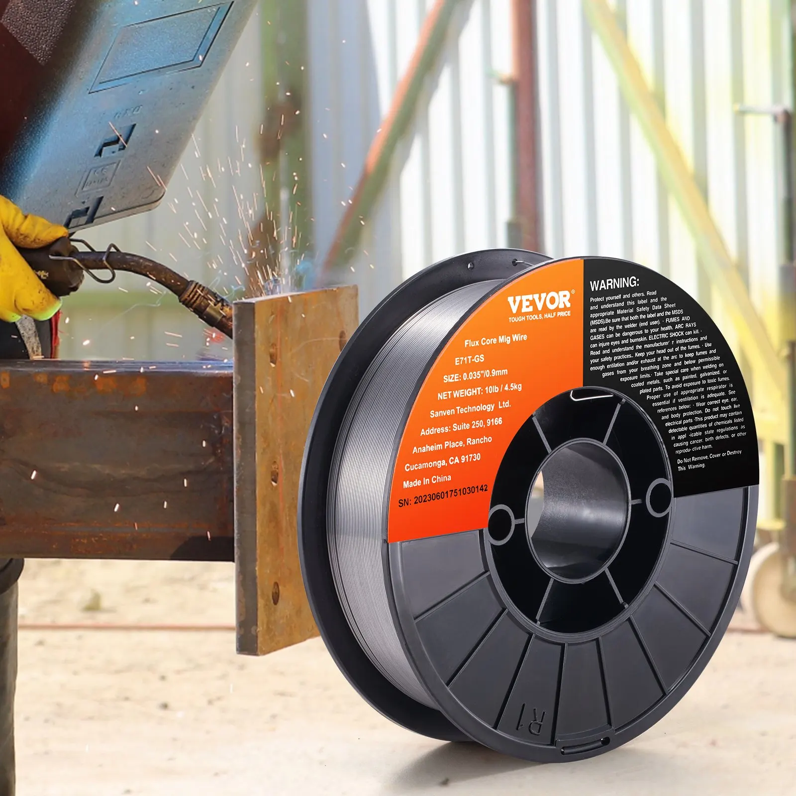 

Сварочная проволока Flux Core MIG E71T-GS 10 фунтов, без газа, для низкоуглеродистой стали
