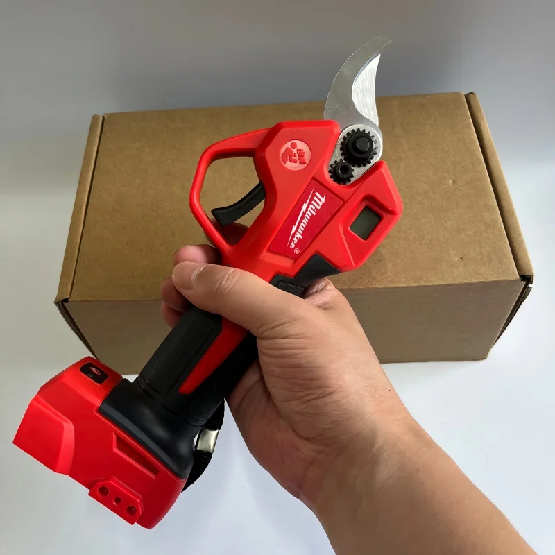 18 В Milwaukee 25 мм электрические ножницы со светодиодным дисплеем, бесщеточные секаторы, фруктовое дерево, бонсай, аккумуляторная резка, садовый электроинструмент