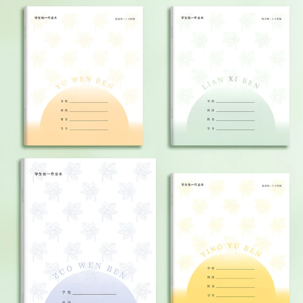 Student Practice Notebooks Set Secondary School Level Eye Protection Paper Journals English Language Creative Writing