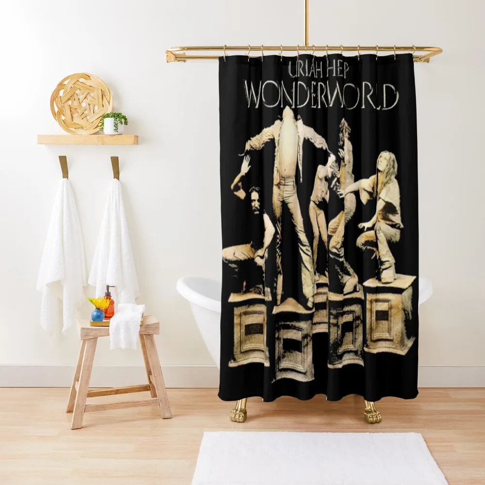 

/Wonderworld Classic poster Shower Curtain Modern Showers For Bathroom Washable Waterproof Fabric Shower Curtain