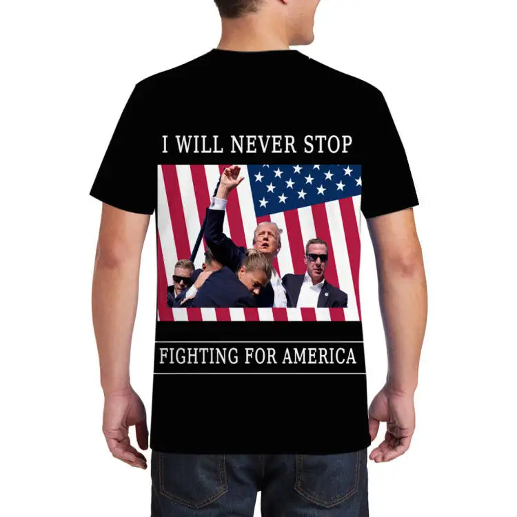 United States Presidential election T-shirt 3d Print T Shirt Summer Men's Oversized Short Sleeve Tops Tees Men's Designer Clothe