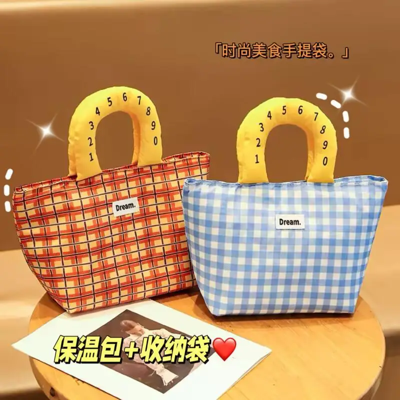 لطيف المحمولة المحمولة الغبار حقيبة معزولة سعة كبيرة متعددة الوظائف مقاوم للماء مقاومة للاهتراء شريطية حقيبة التخزين #4