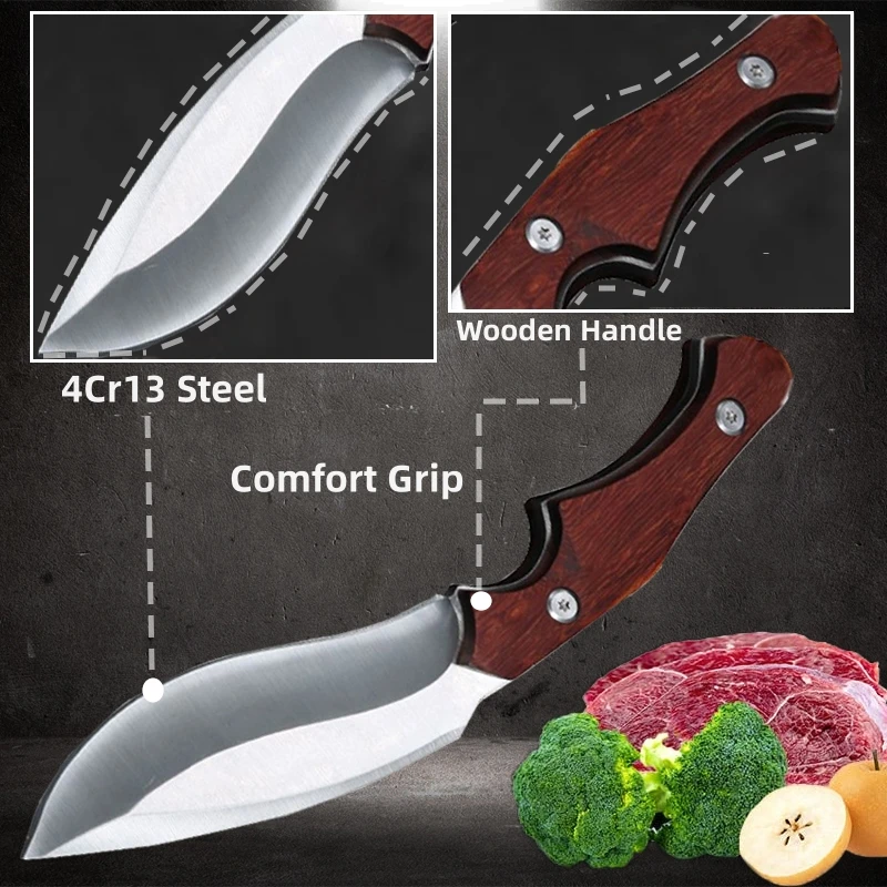 Kitchen Meat Knife Boning Knife Stainless Steel Fruit Knife Butcher Utility Knives Perfect for Household Cooking Kitchen Knife