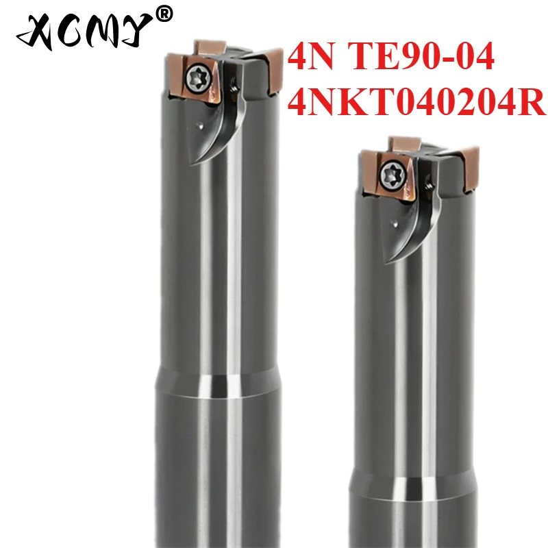 4N TE90 4NKT04 series 7 8 10 11 12 14 16 mm 4NKT double-sided rapid feed milling cutter, suitable for 4NKT040204R