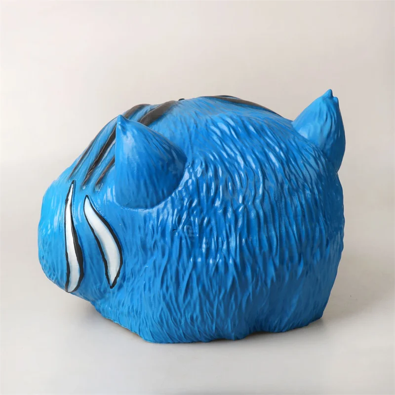 ديربي النمر تأثيري قناع الكبار للجنسين اللاتكس ازياء أقنعة شيطان الصيادين خوذة لكامل الوجه هالوين كرنفال الدعامة